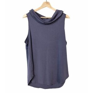 Boutique Kaileigh Purple Cowl Neck Sleeveless Tank Top L